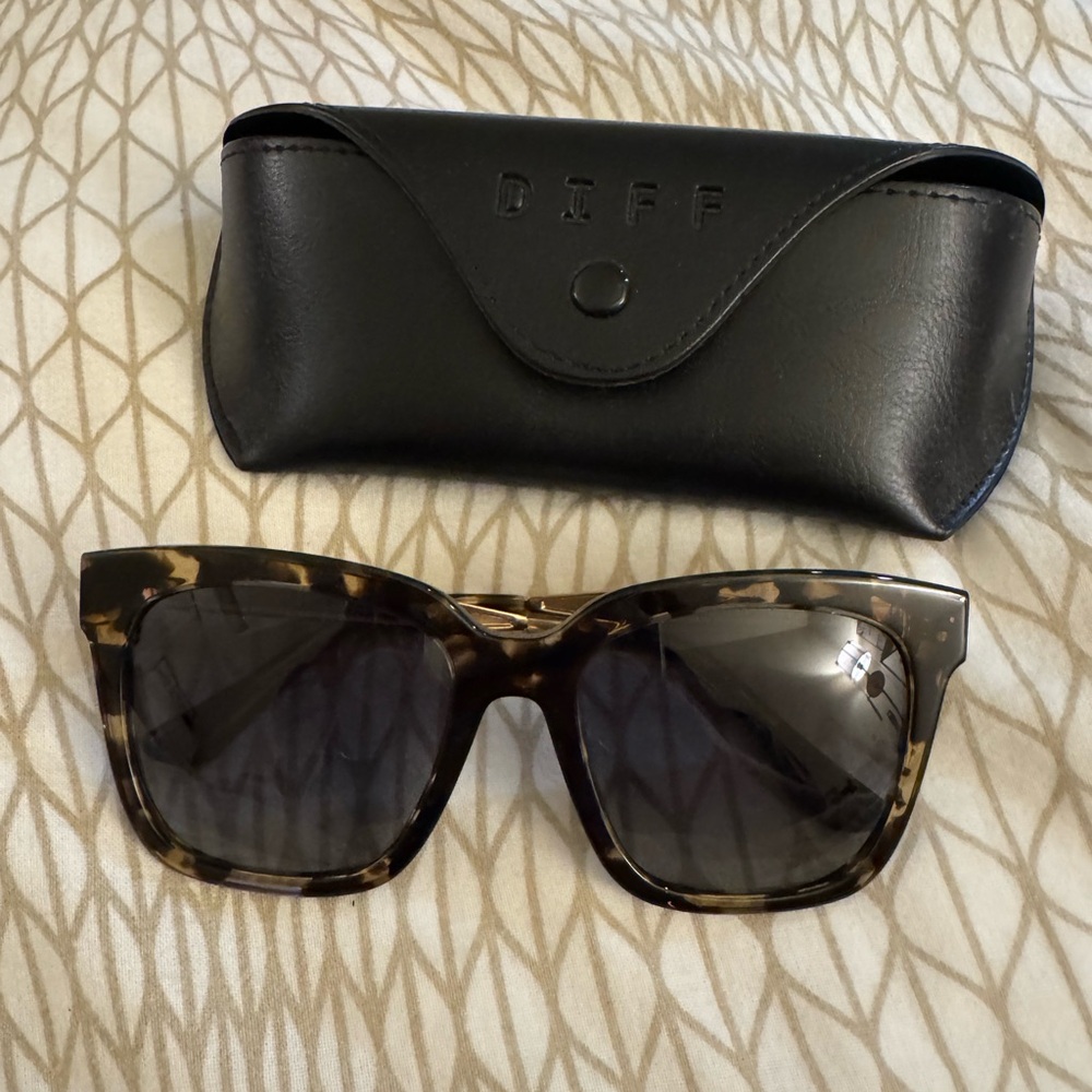 DIFF “Bella” Tortoise Sunglasses